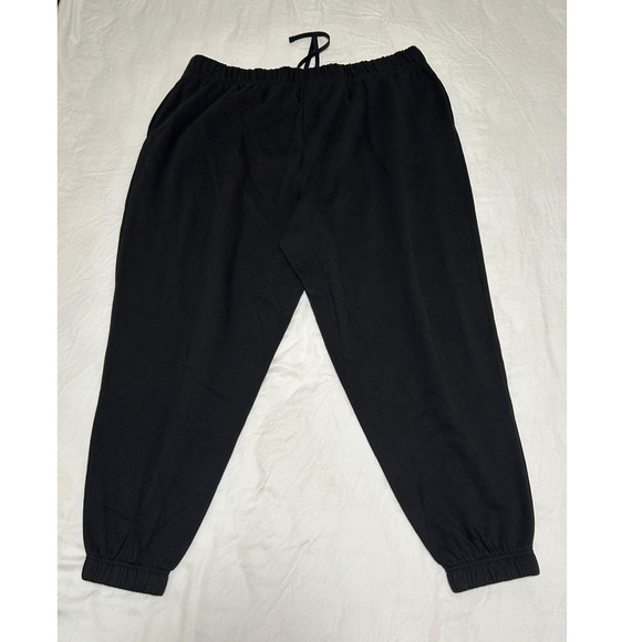 Ideology Womens Black Sweatpants Joggers Drawstring Waist Elastic Cuffs Sz 3X - Picture 2 of 6